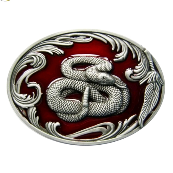 New Cobra snake rattlesnake belt Buckle - Picture 1 of 2